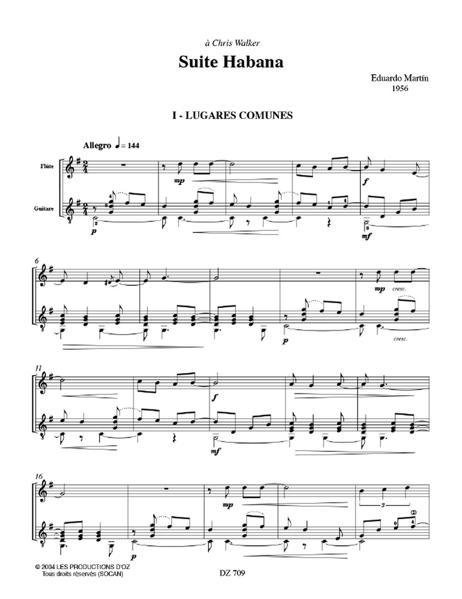 Suite Habana Suite Habana Flute scores gallery preview page 2