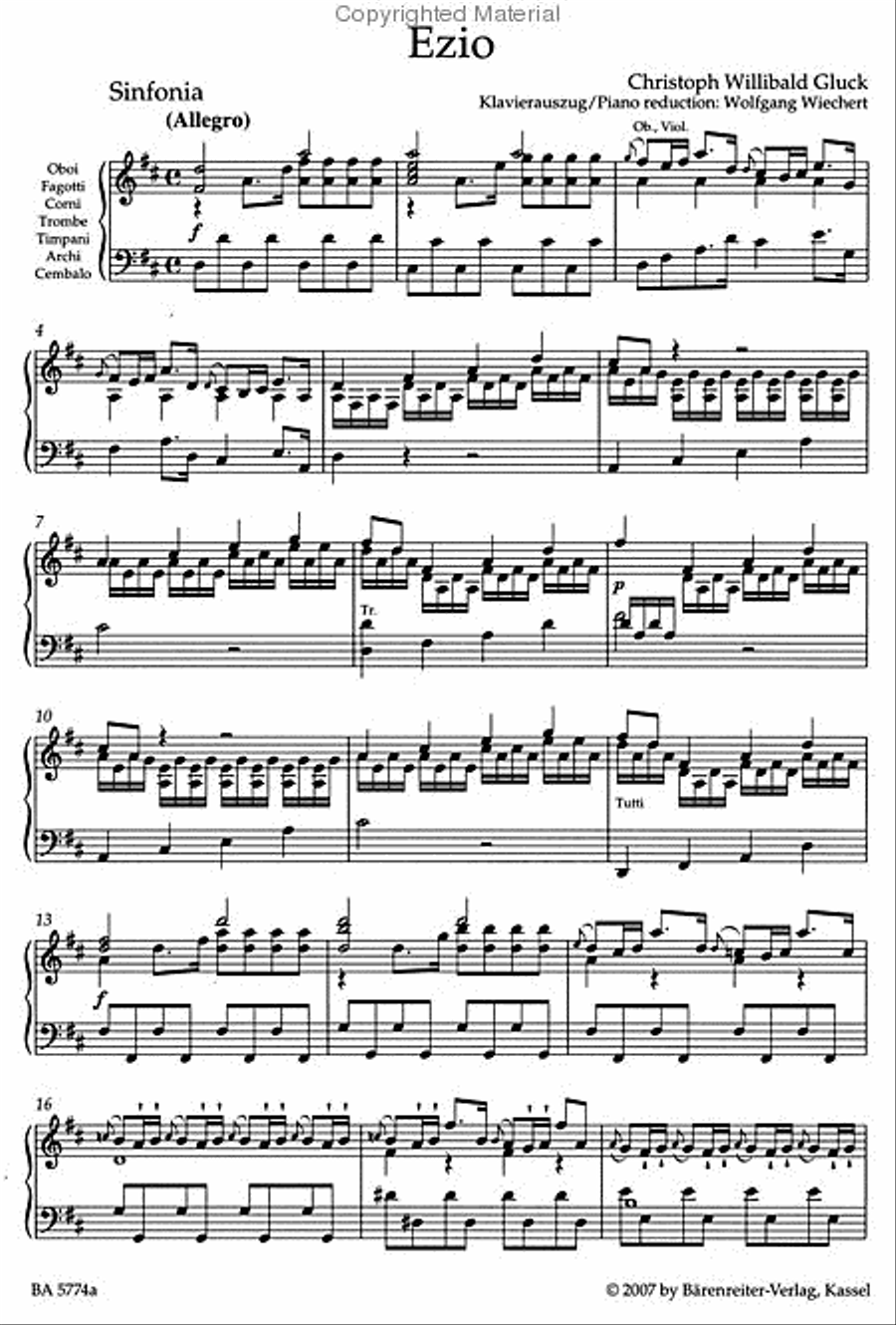 Ezio (1763/64) Bassoon scores gallery preview page 2