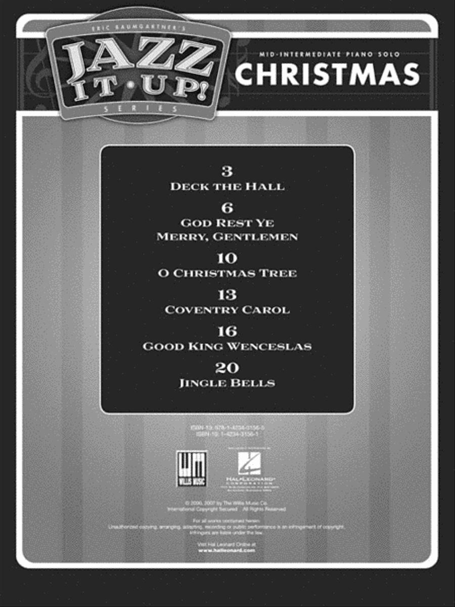 Eric Baumgartner's Jazz It Up! - Christmas - Book/Online Piano scores gallery preview page 2