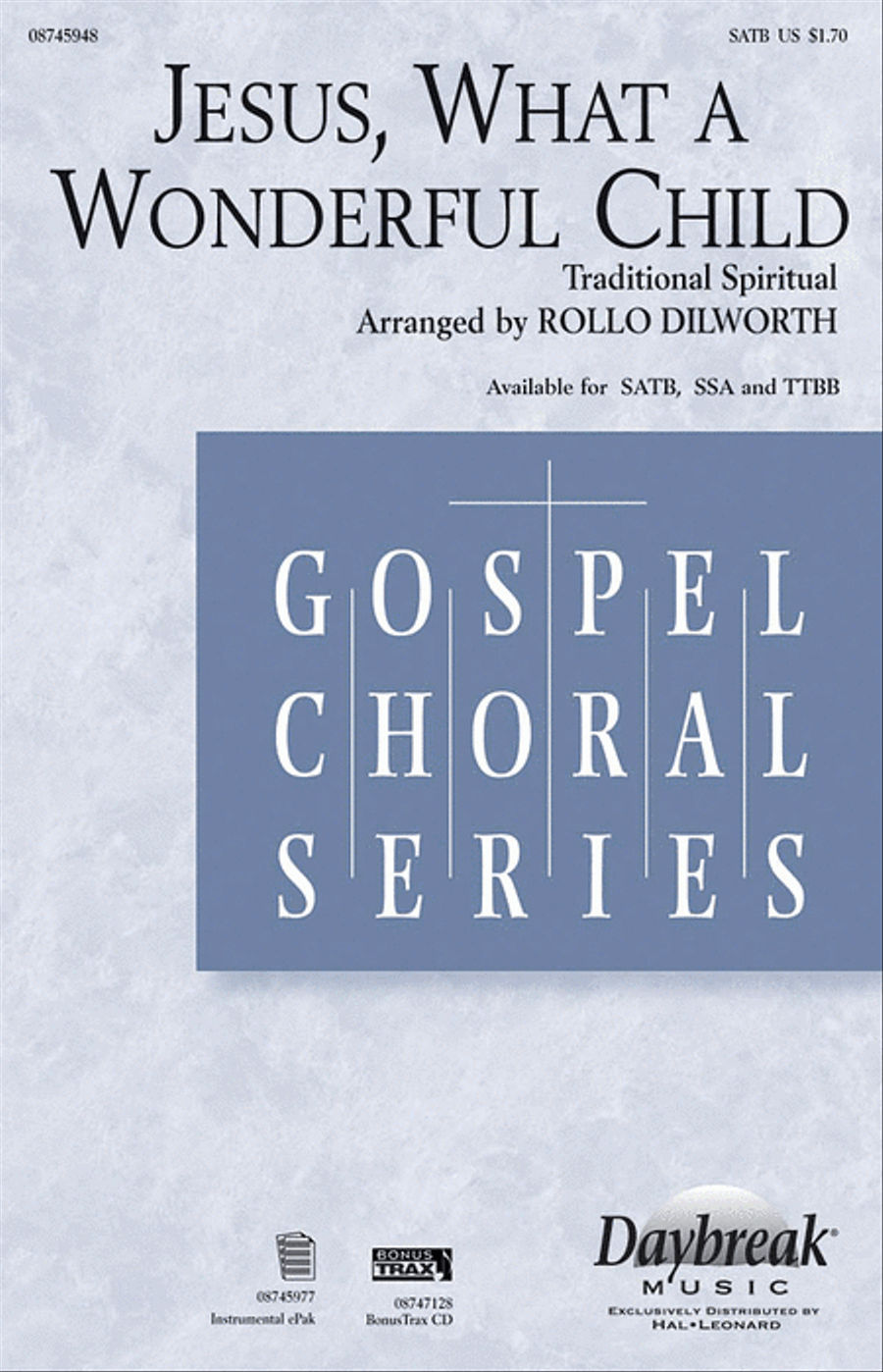 Jesus, What a Wonderful Child Choir scores gallery preview page 1