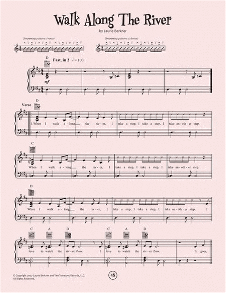 The Laurie Berkner Songbook Piano, Vocal, Guitar scores gallery preview page 8