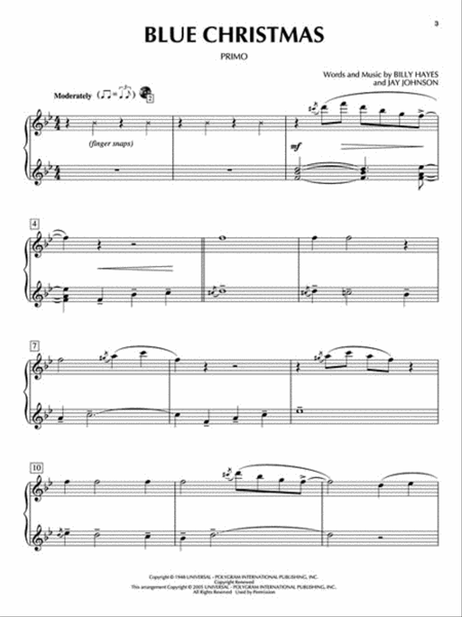 Christmas Classics 1 Piano, 4-Hands scores gallery preview page 4