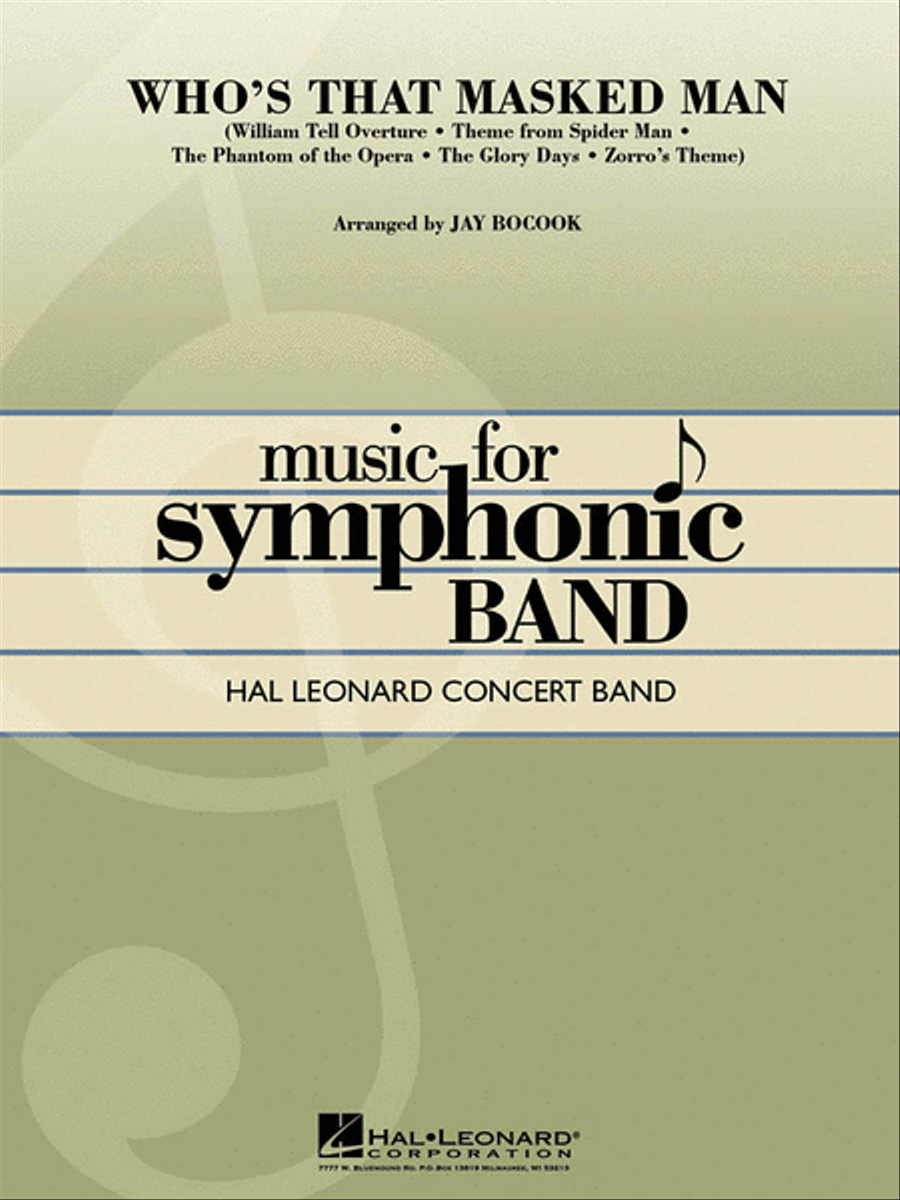 Who's That Masked Man? Who's That Masked Man? Concert Band scores gallery preview page 1