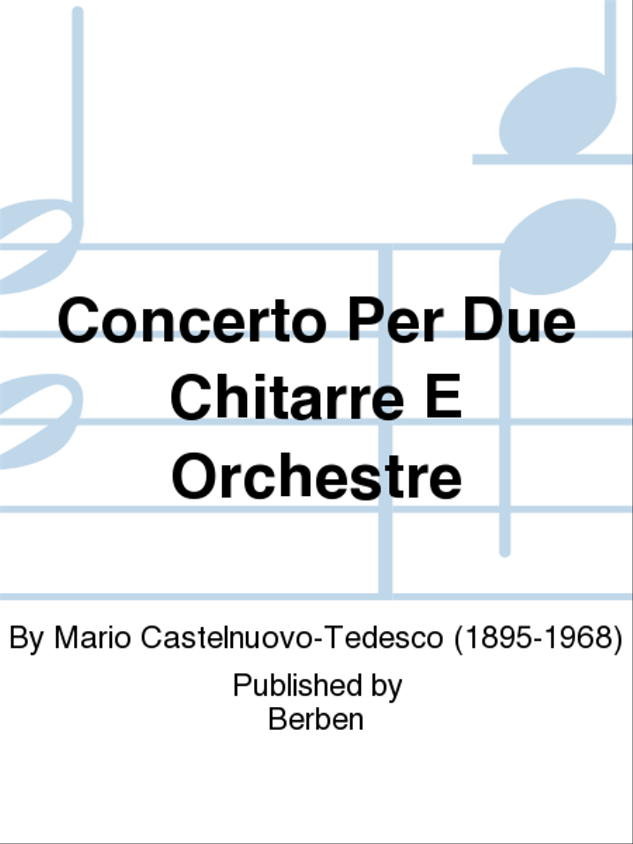 Concerto per Due Chitarre e Orchestre Double Bass scores gallery preview page 1