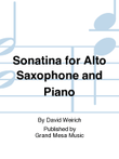 Sonatina for Alto Saxophone and Piano