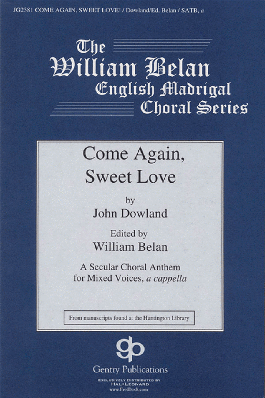 Come Again, Sweet Love Come Again, Sweet Love 4-Part scores gallery preview page 1