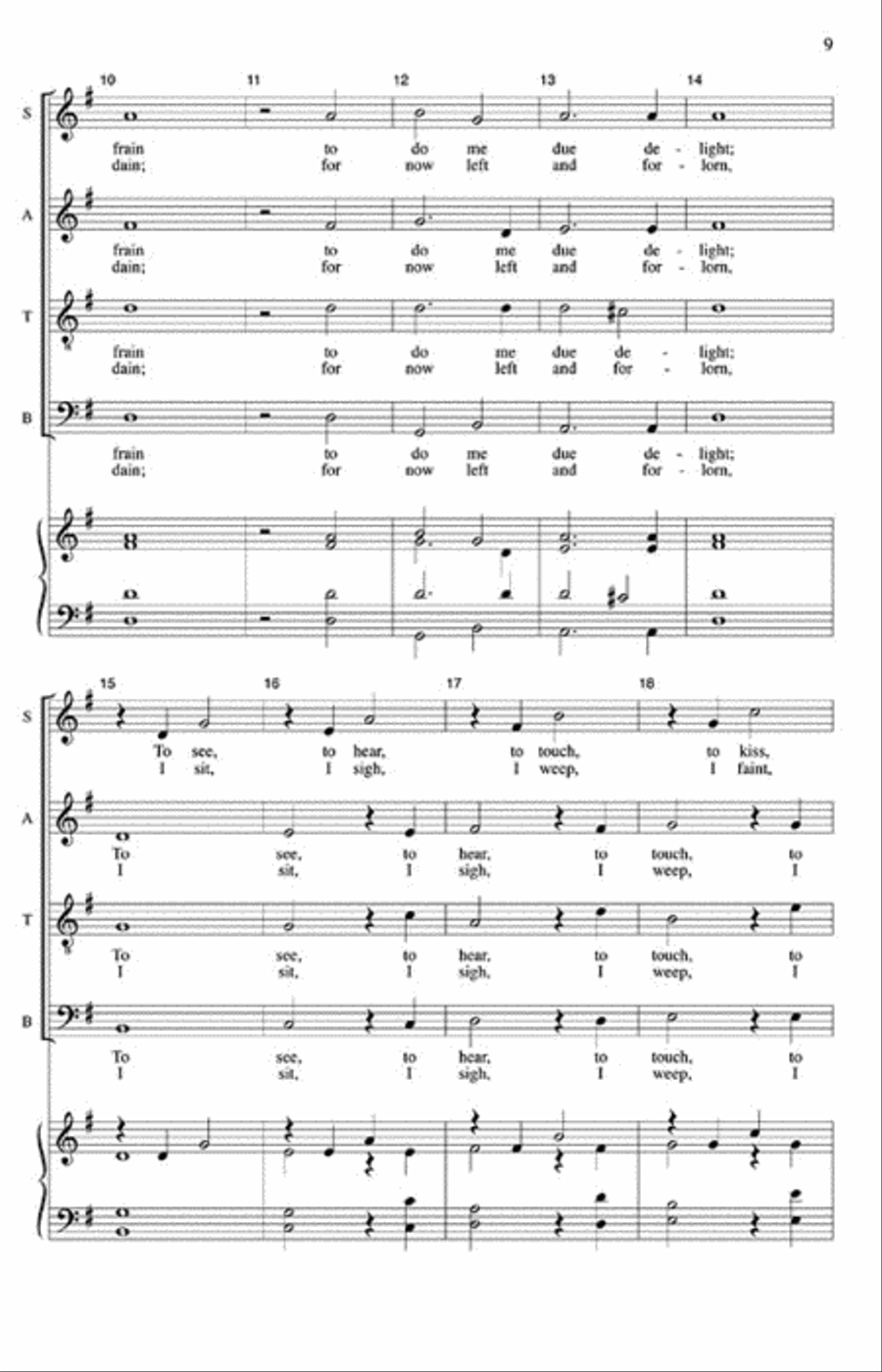 Come Again, Sweet Love Come Again, Sweet Love 4-Part scores gallery preview page 3