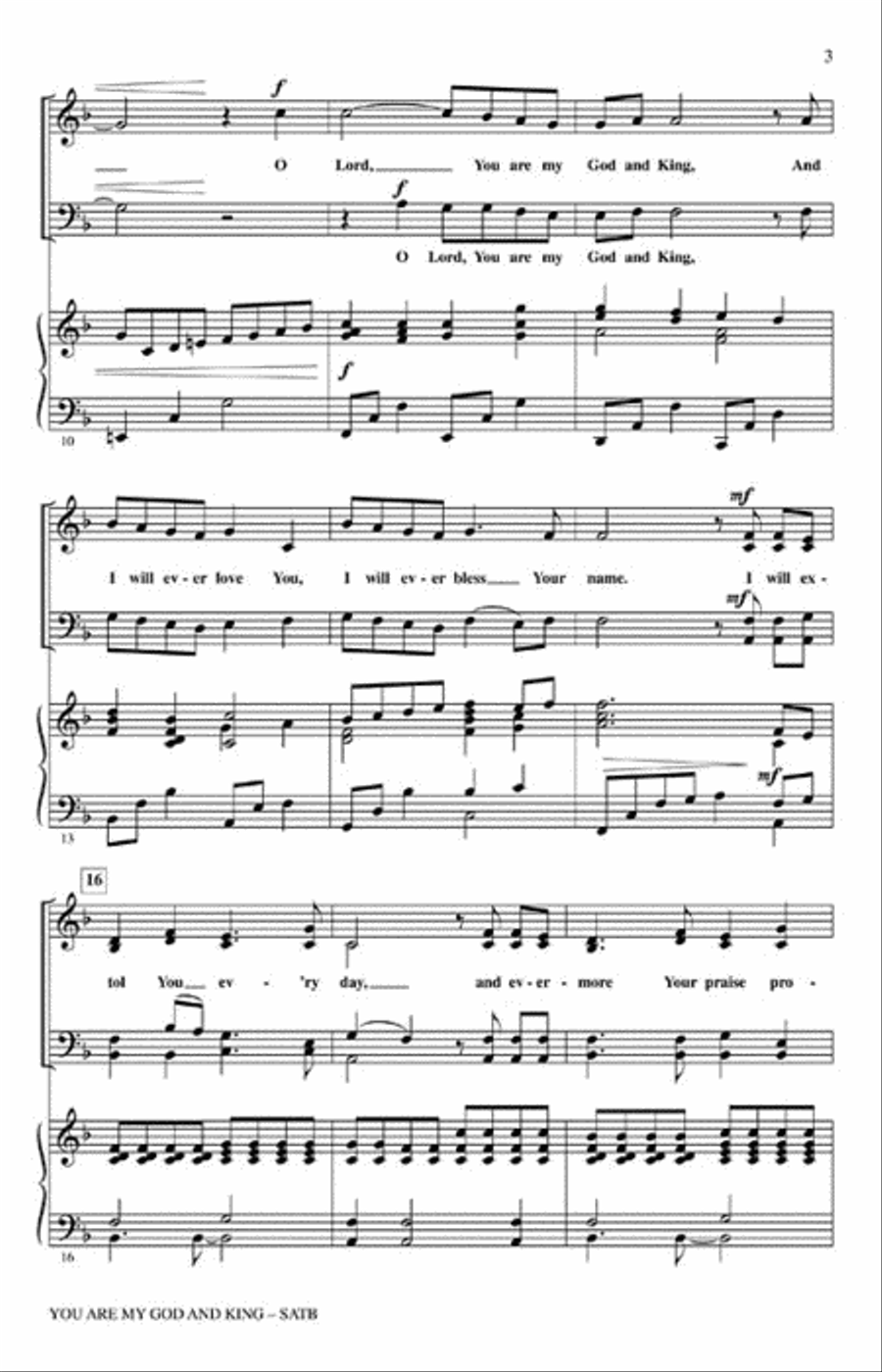You Are My God and King You Are My God and King 4-Part scores gallery preview page 3