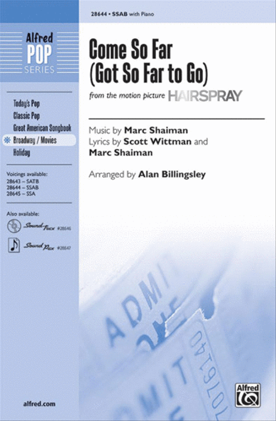 Come So Far (Got So Far to Go) Choir scores gallery preview page 1