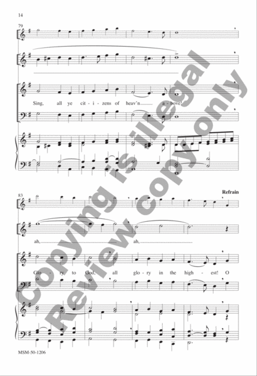 O Come, All Ye Faithful O Come, All Ye Faithful 4-Part scores gallery preview page 12