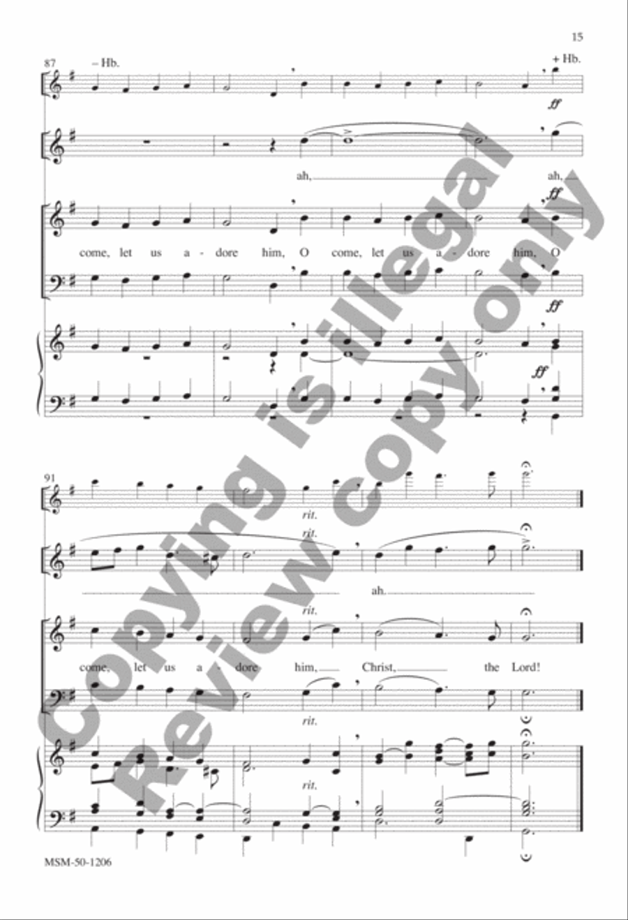 O Come, All Ye Faithful O Come, All Ye Faithful 4-Part scores gallery preview page 13