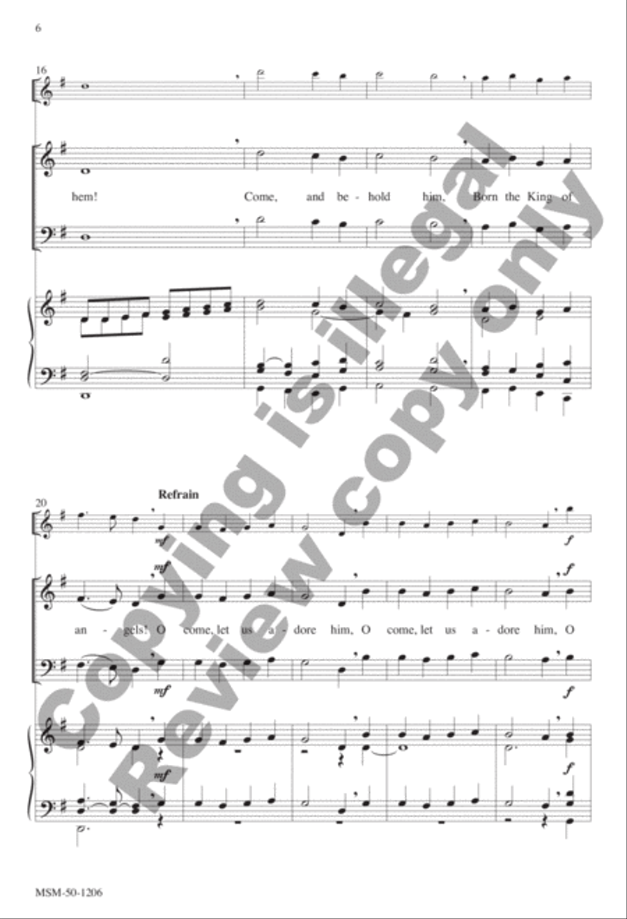 O Come, All Ye Faithful O Come, All Ye Faithful 4-Part scores gallery preview page 4