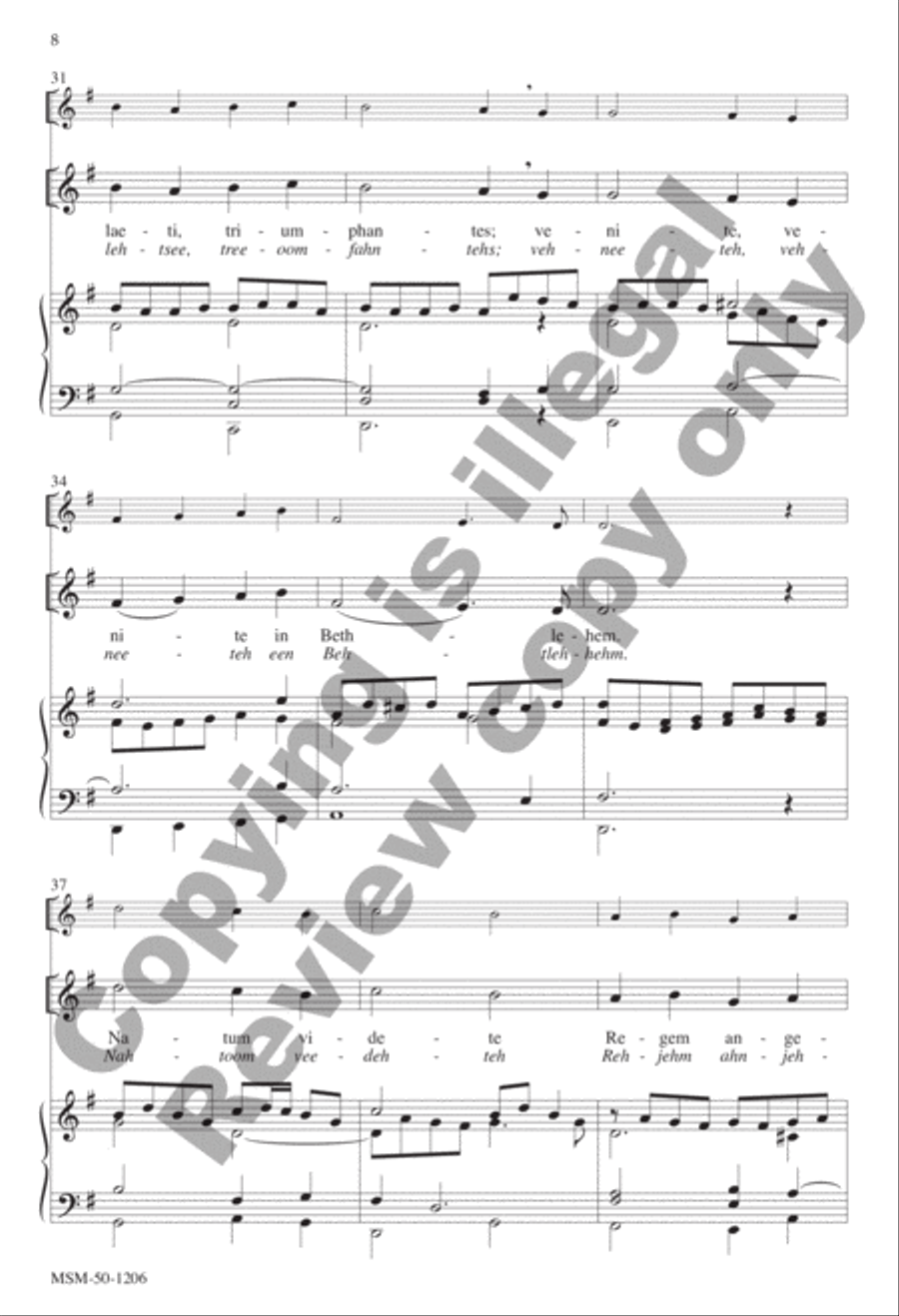 O Come, All Ye Faithful O Come, All Ye Faithful 4-Part scores gallery preview page 6