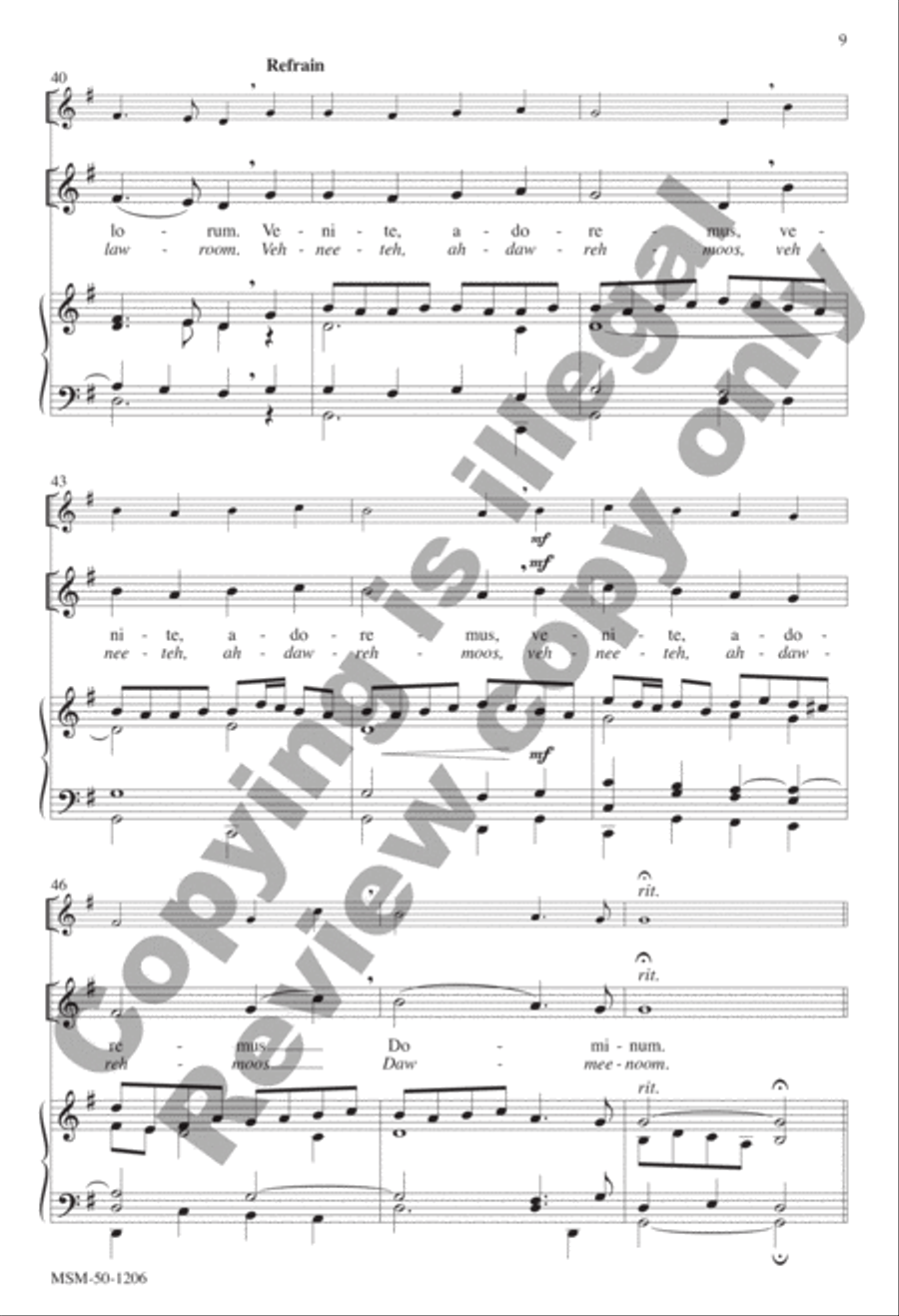 O Come, All Ye Faithful O Come, All Ye Faithful 4-Part scores gallery preview page 7