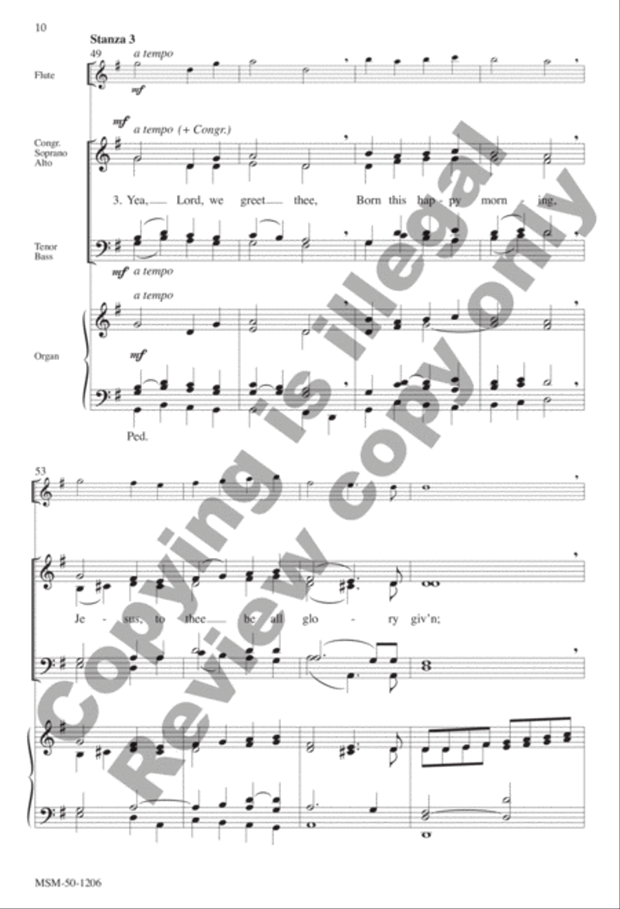 O Come, All Ye Faithful O Come, All Ye Faithful 4-Part scores gallery preview page 8