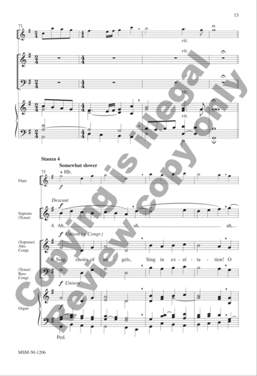 O Come, All Ye Faithful O Come, All Ye Faithful 4-Part scores gallery preview page 11