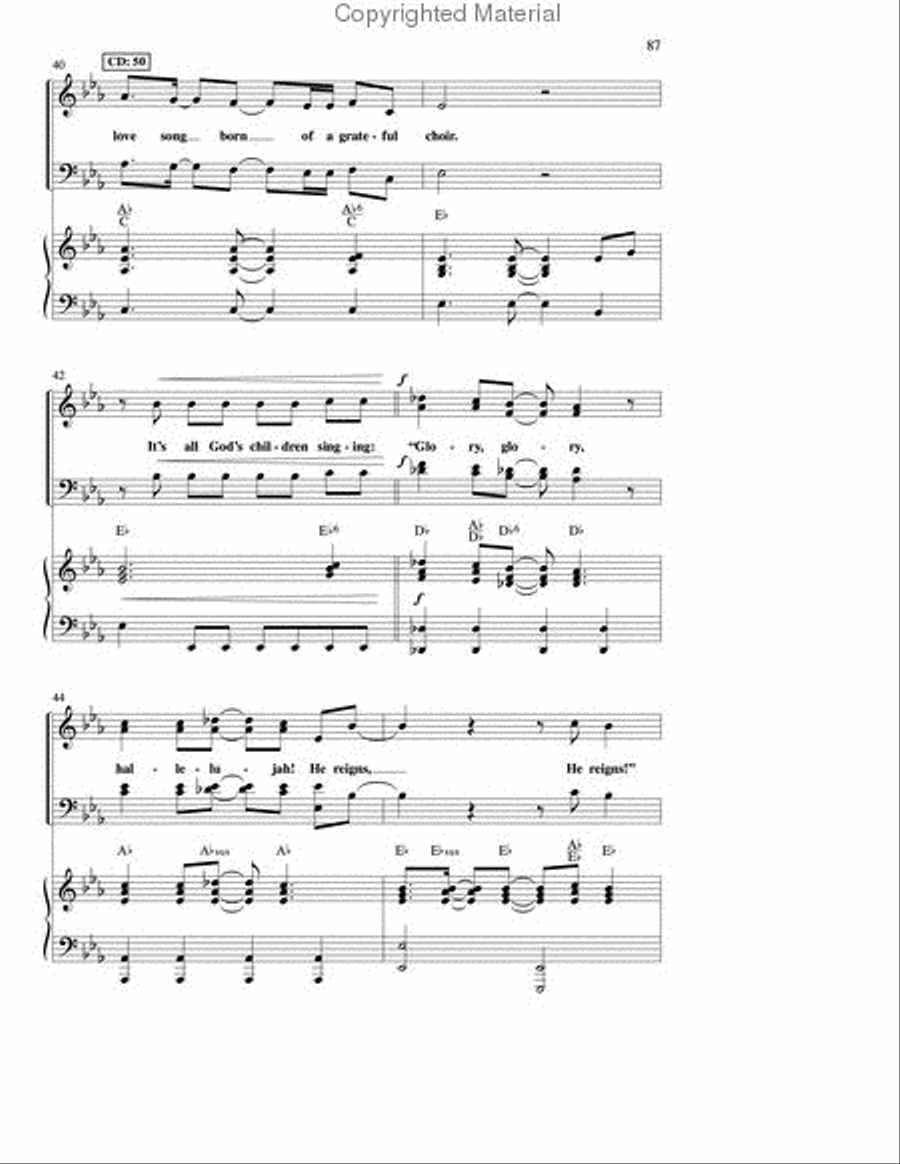The Power of the Cross (Book) Choir scores gallery preview page 15