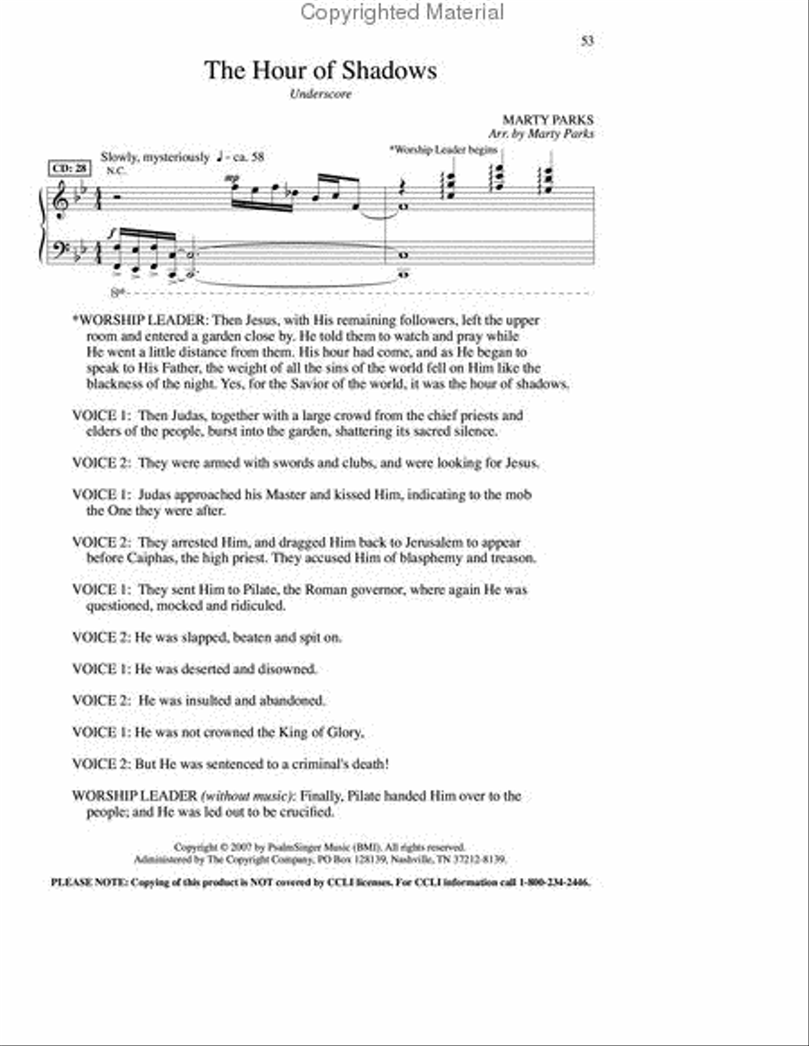 The Power of the Cross (Book) Choir scores gallery preview page 10