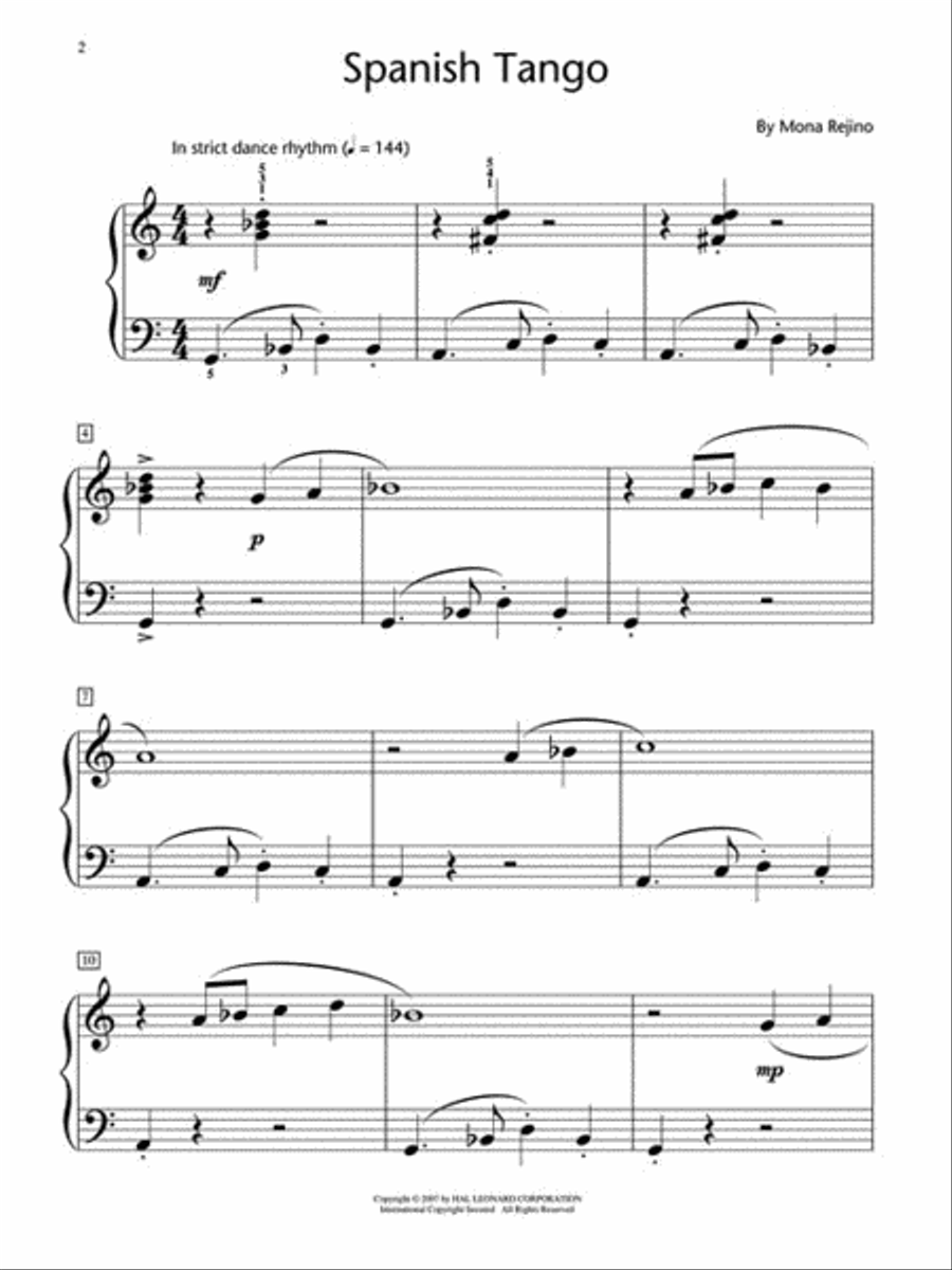 Spanish Tango Piano Method scores gallery preview page 2
