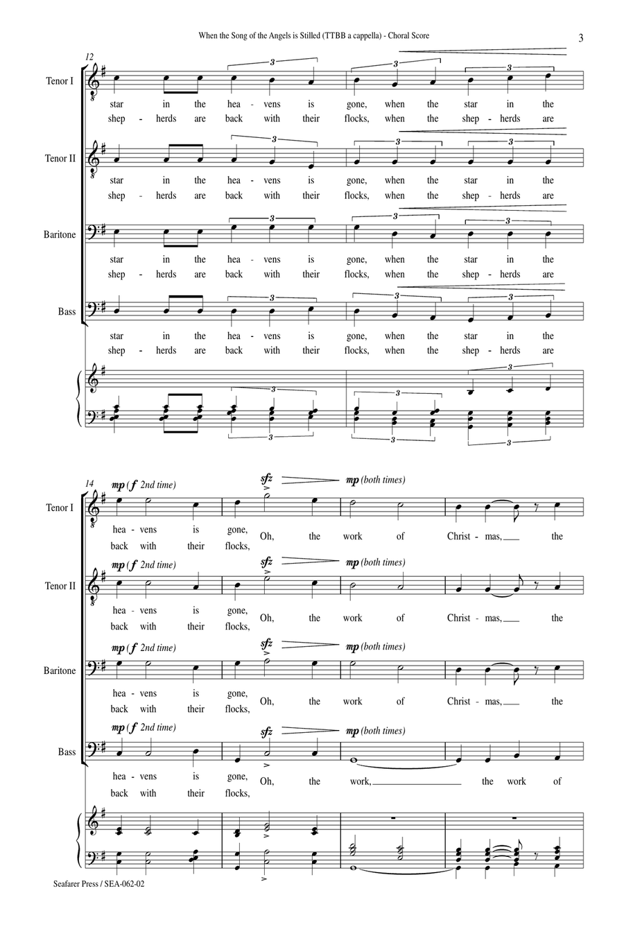 When the Song of the Angels Is Stilled When the Song of the Angels Is Stilled TTBB scores gallery preview page 6
