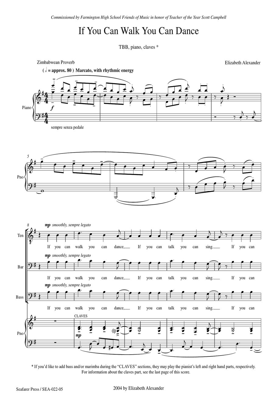 If You Can Walk You Can Dance If You Can Walk You Can Dance 3-Part scores gallery preview page 3