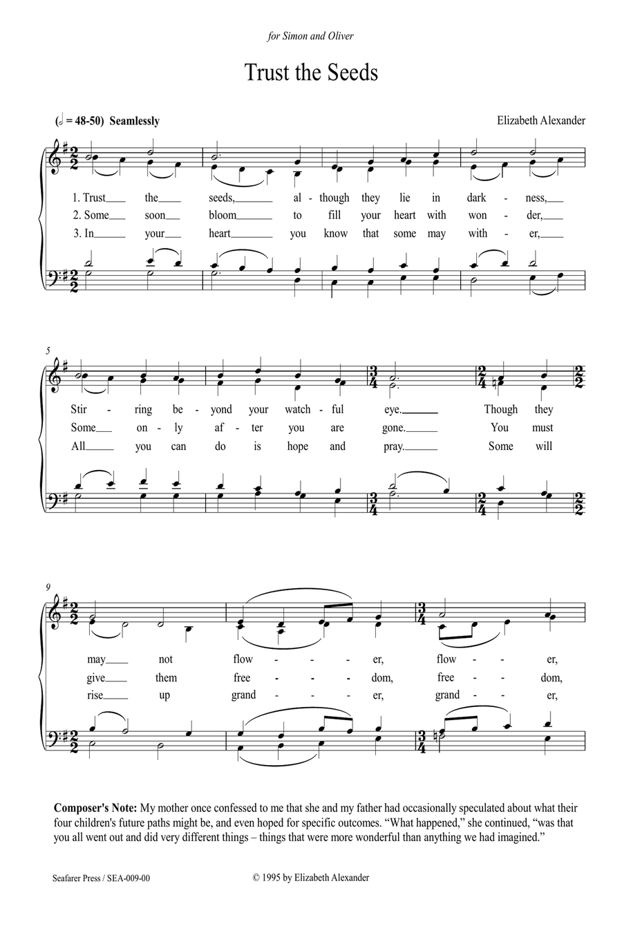 Trust the Seeds Trust the Seeds 4-Part scores gallery preview page 3