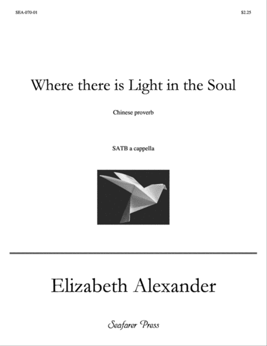Where there is Light In the Soul 4-Part scores gallery preview page 1