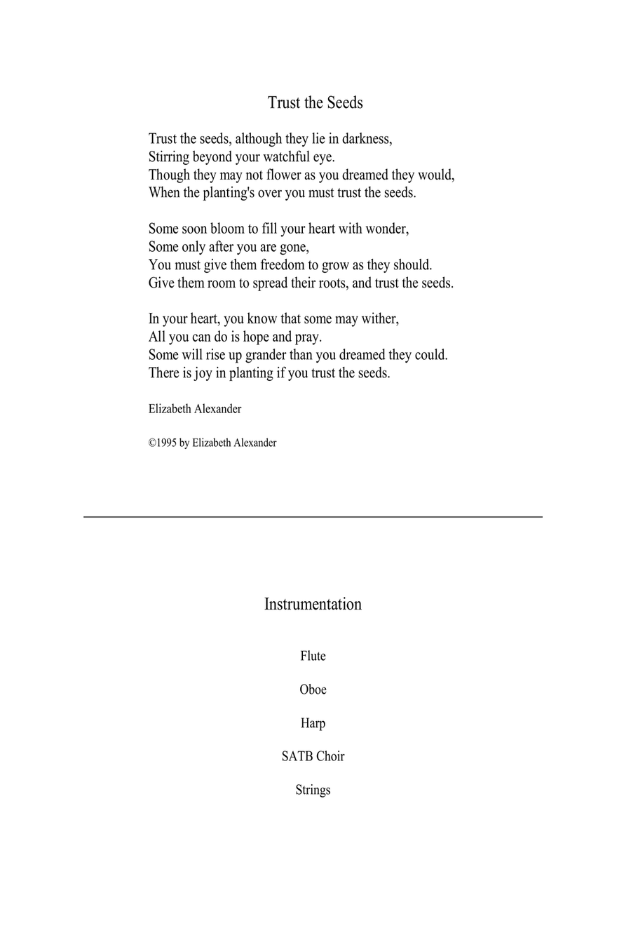 Trust the Seeds Trust the Seeds 4-Part scores gallery preview page 4