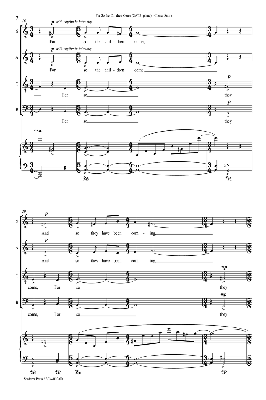 For So the Children Come For So the Children Come 4-Part scores gallery preview page 5
