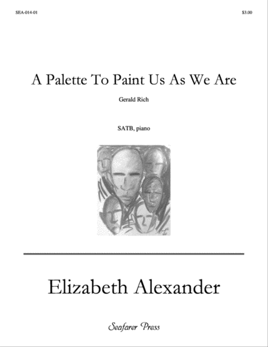 A Palette To Paint Us As We Are (SATB) 4-Part scores gallery preview page 1