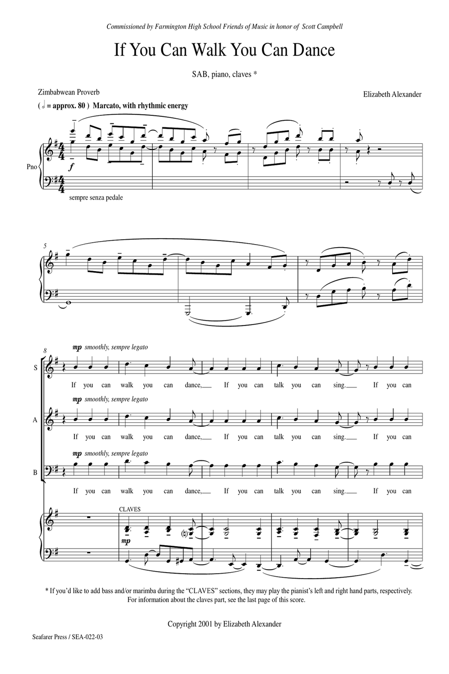 If You Can Walk You Can Dance If You Can Walk You Can Dance 3-Part scores gallery preview page 3