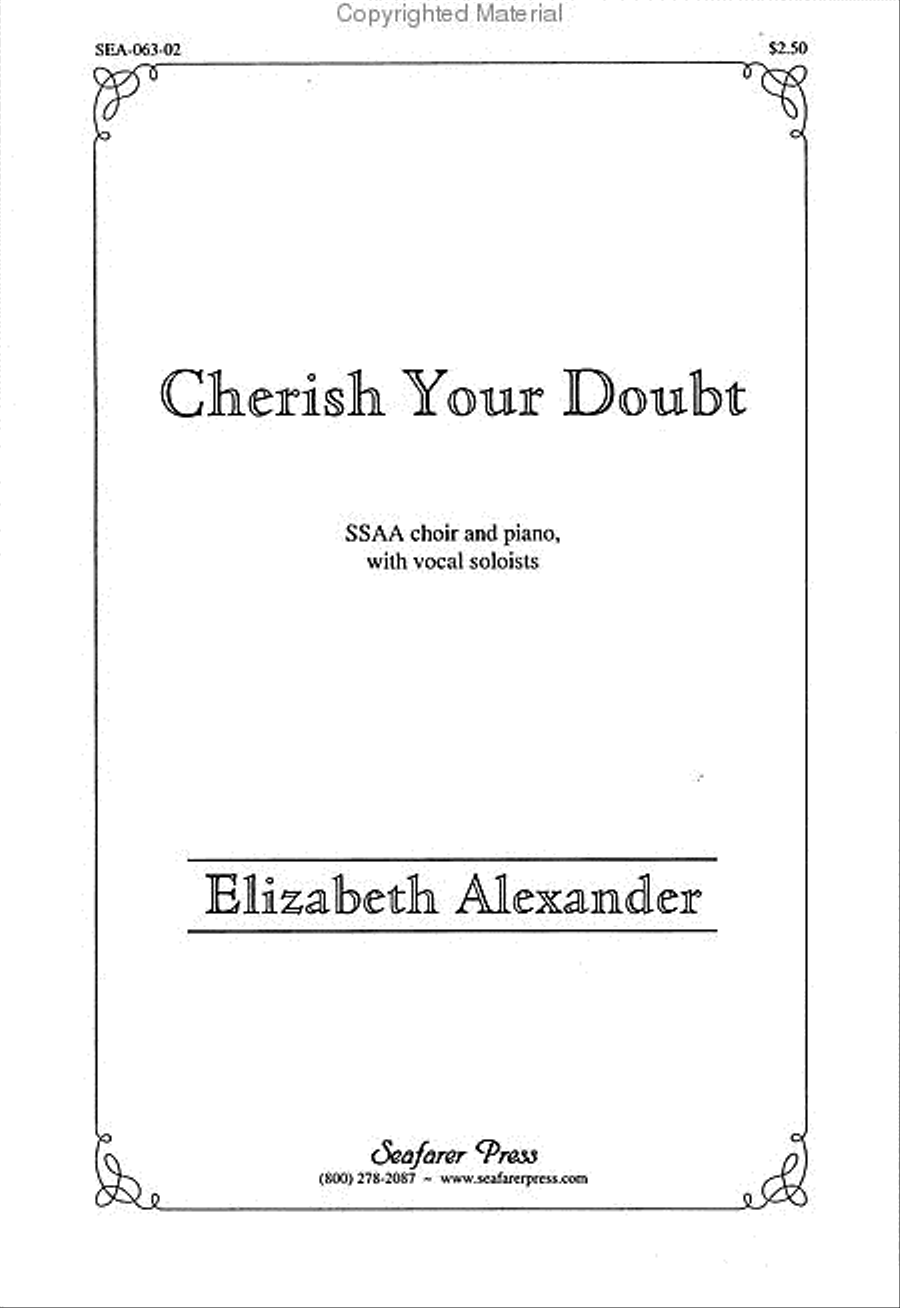 Cherish Your Doubt SSAA scores gallery preview page 2