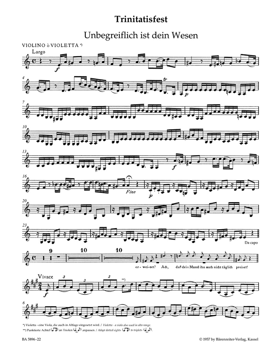Harmonischer Gottesdienst / Musical Church Service - Volume 6 (parts) Medium Voice scores gallery preview page 2