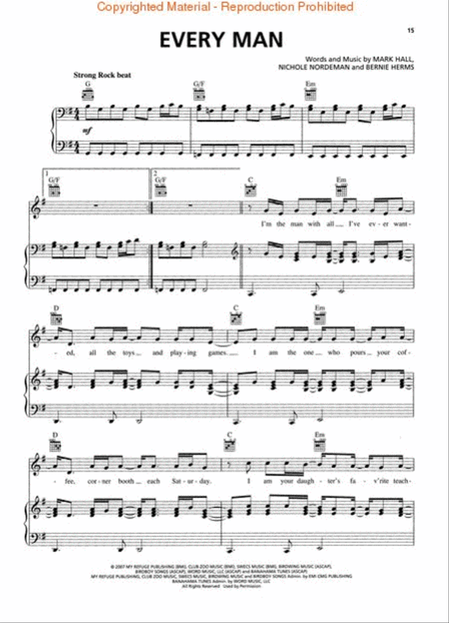 The Altar And The Door (PVG) Piano, Vocal, Guitar scores gallery preview page 3