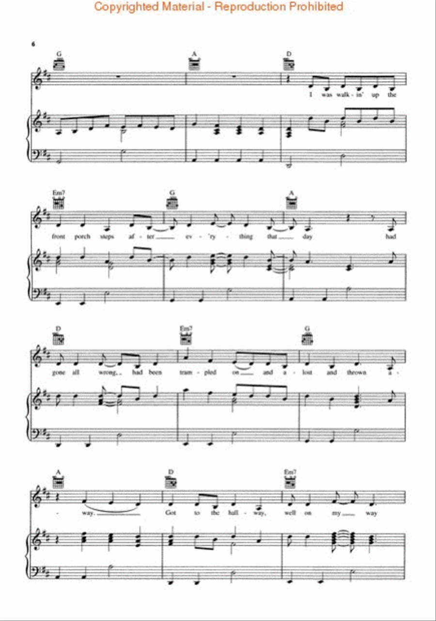 Our Song Piano, Vocal, Guitar scores gallery preview page 3