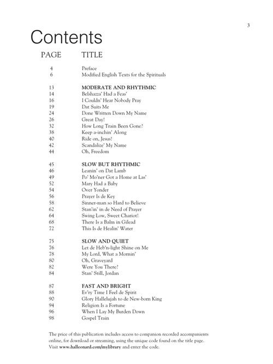 30 Spirituals High Voice scores gallery preview page 4
