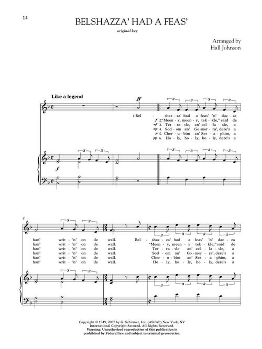 30 Spirituals High Voice scores gallery preview page 7