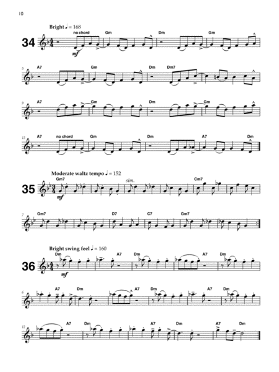 Jazz Flute Studies Flute scores gallery preview page 3