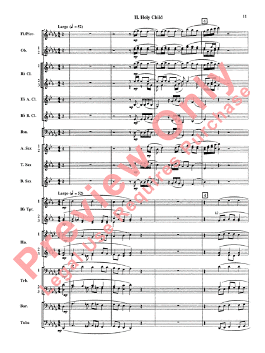 Christmas Music from Bach Concert Band scores gallery preview page 12