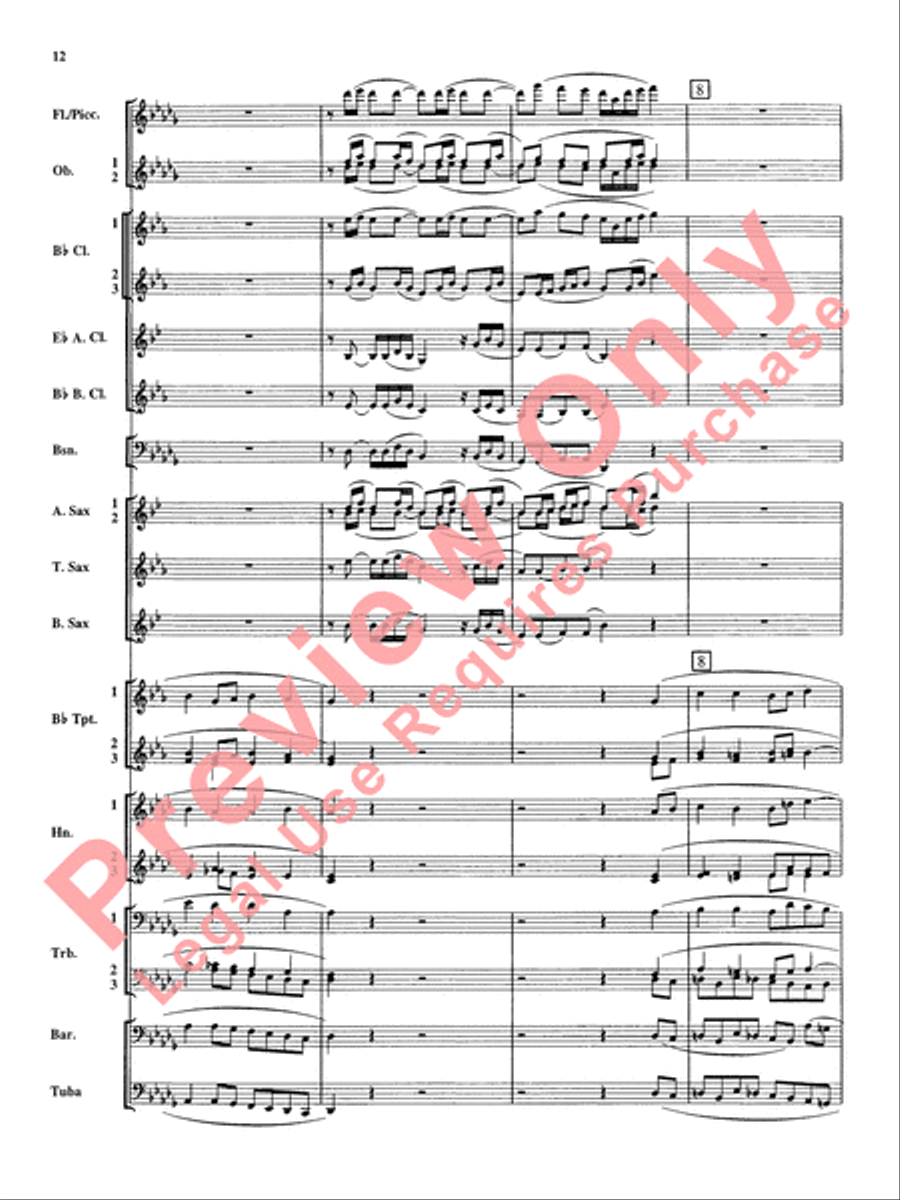 Christmas Music from Bach Concert Band scores gallery preview page 13