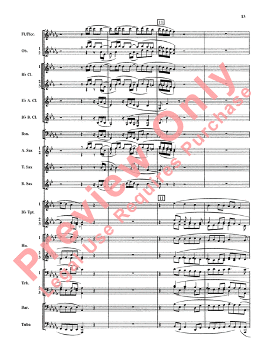 Christmas Music from Bach Concert Band scores gallery preview page 14