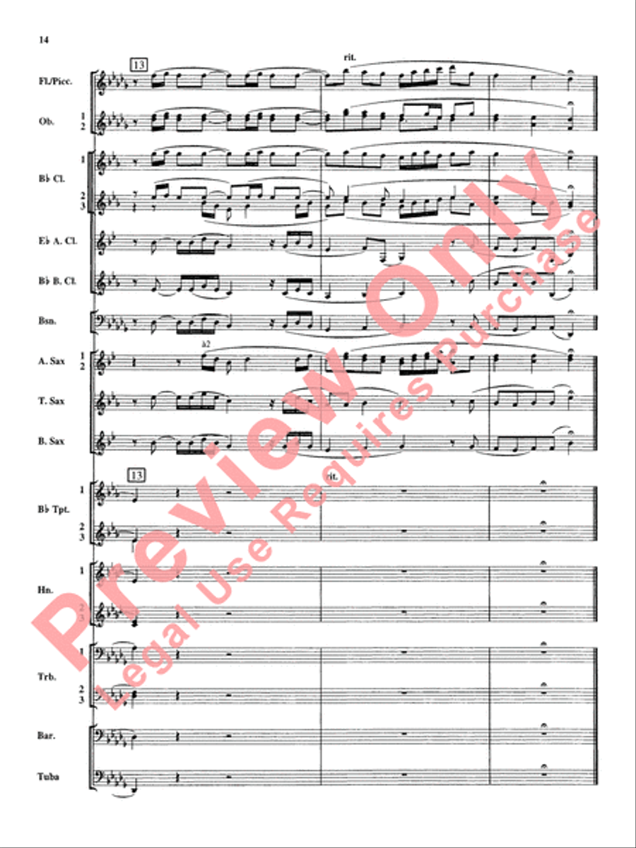 Christmas Music from Bach Concert Band scores gallery preview page 15