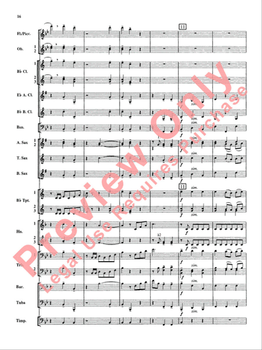 Christmas Music from Bach Concert Band scores gallery preview page 17