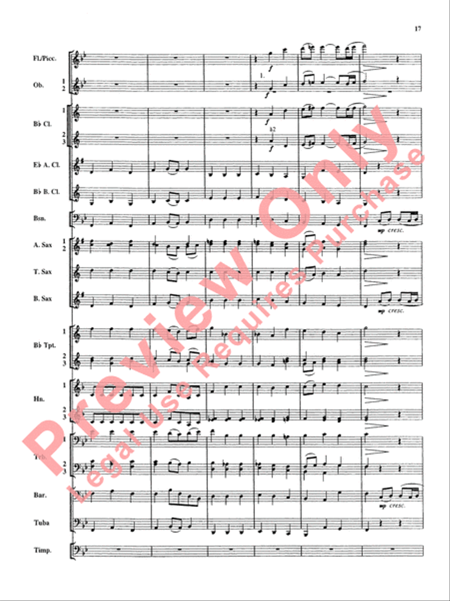 Christmas Music from Bach Concert Band scores gallery preview page 18