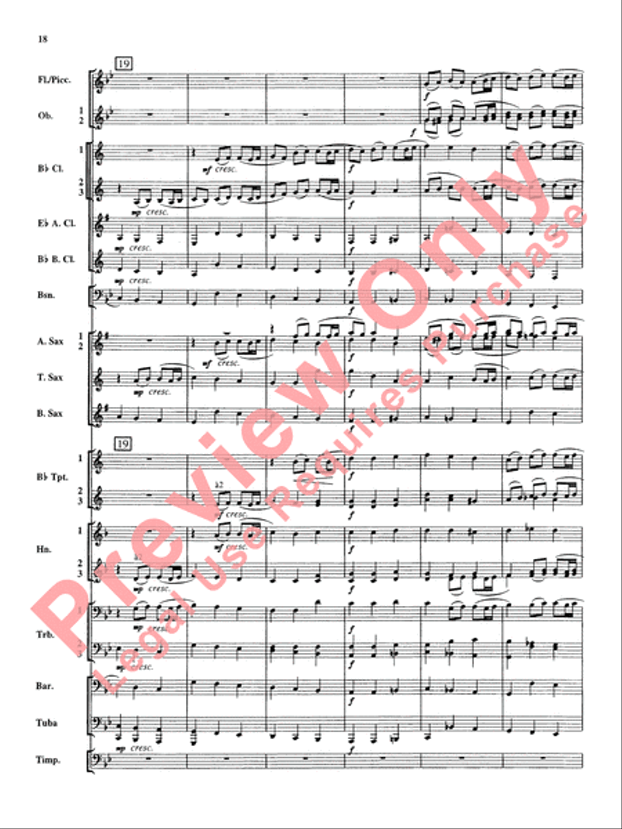 Christmas Music from Bach Concert Band scores gallery preview page 19