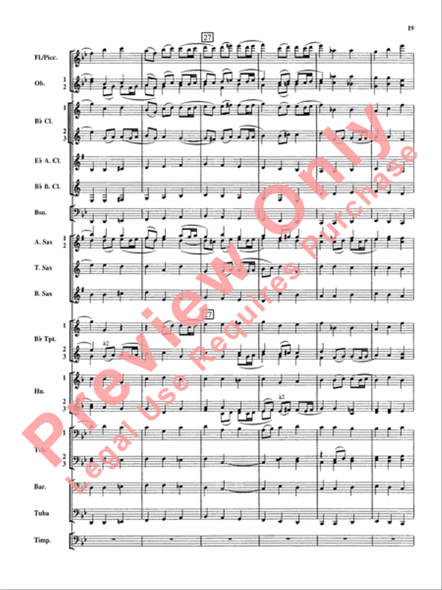 Christmas Music from Bach Concert Band scores gallery preview page 20