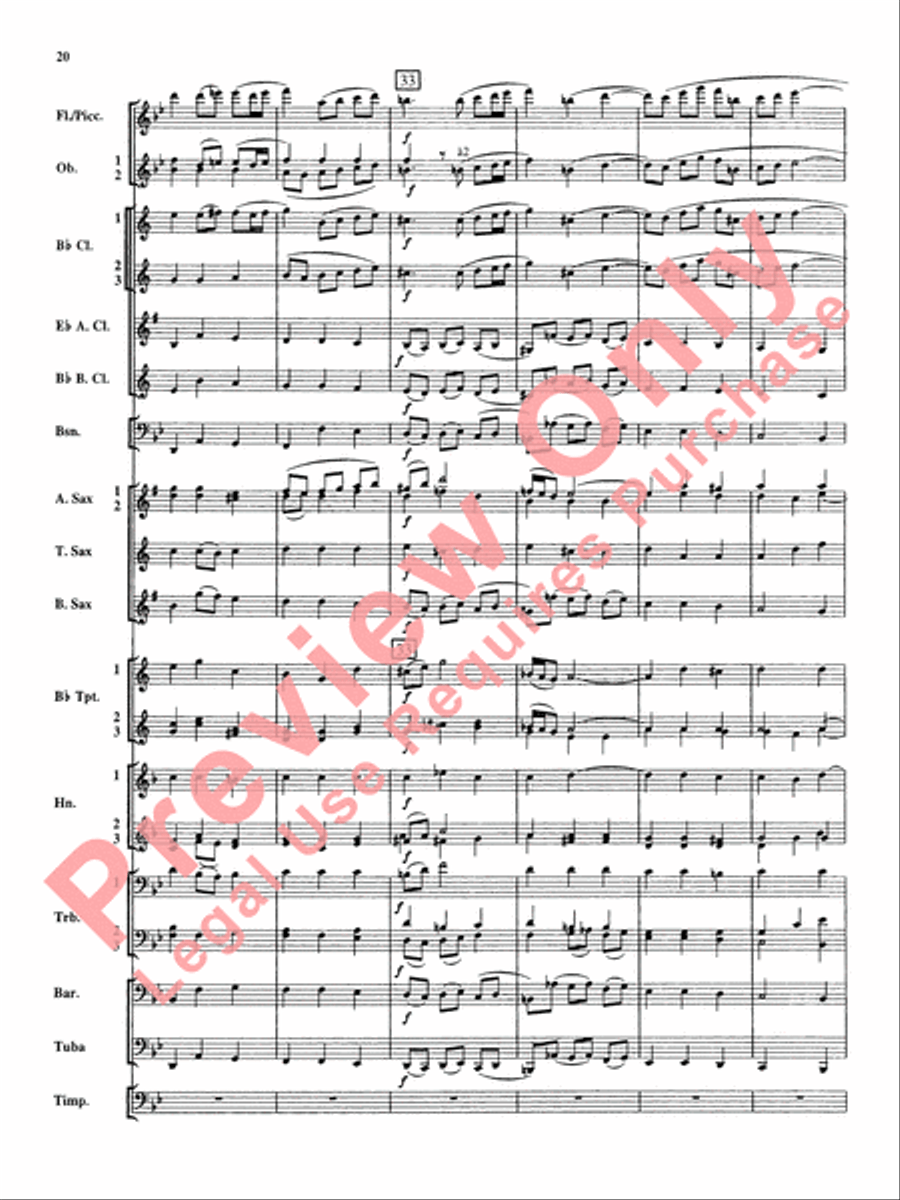 Christmas Music from Bach Concert Band scores gallery preview page 21