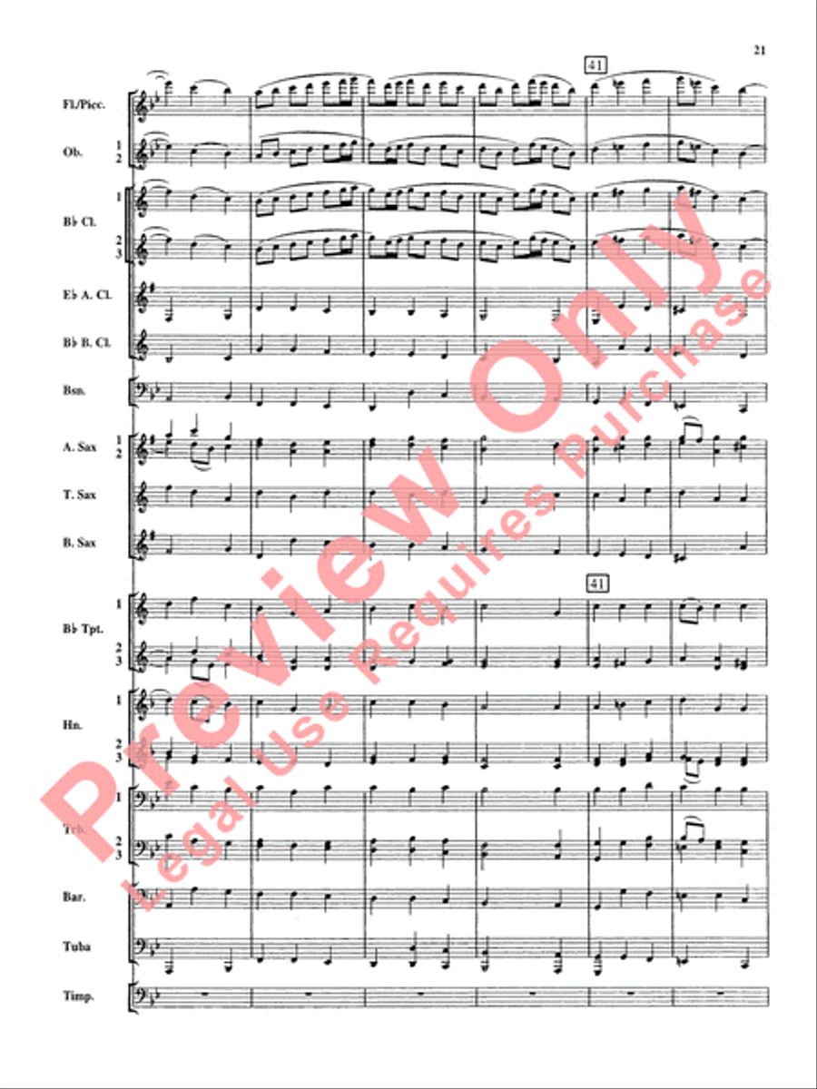 Christmas Music from Bach Concert Band scores gallery preview page 22