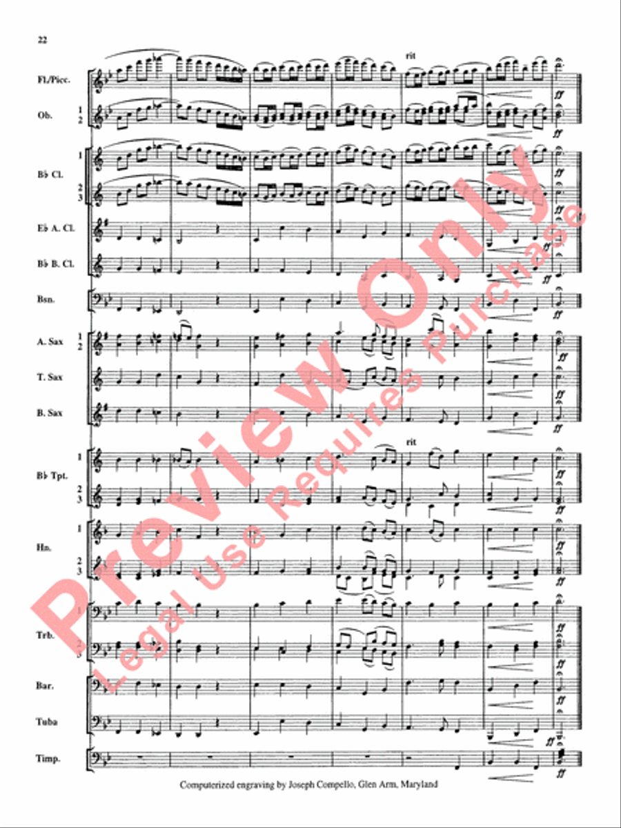 Christmas Music from Bach Concert Band scores gallery preview page 23
