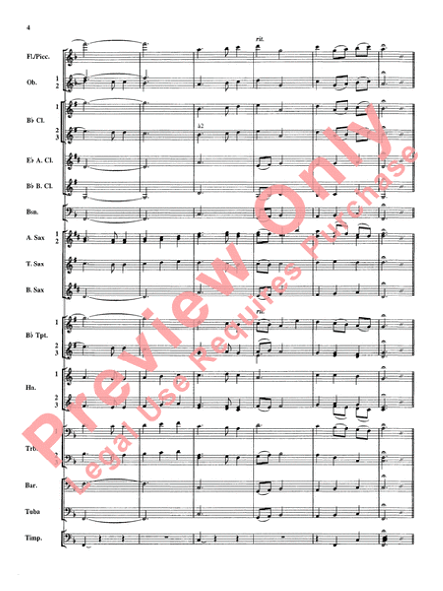 Christmas Music from Bach Concert Band scores gallery preview page 5